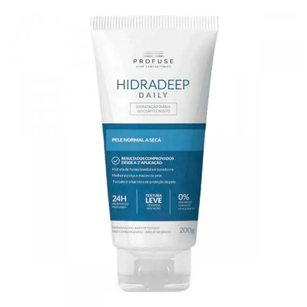 Creme Hidratante Corpo e Rosto Profuse Hidradeep Daily 200g
