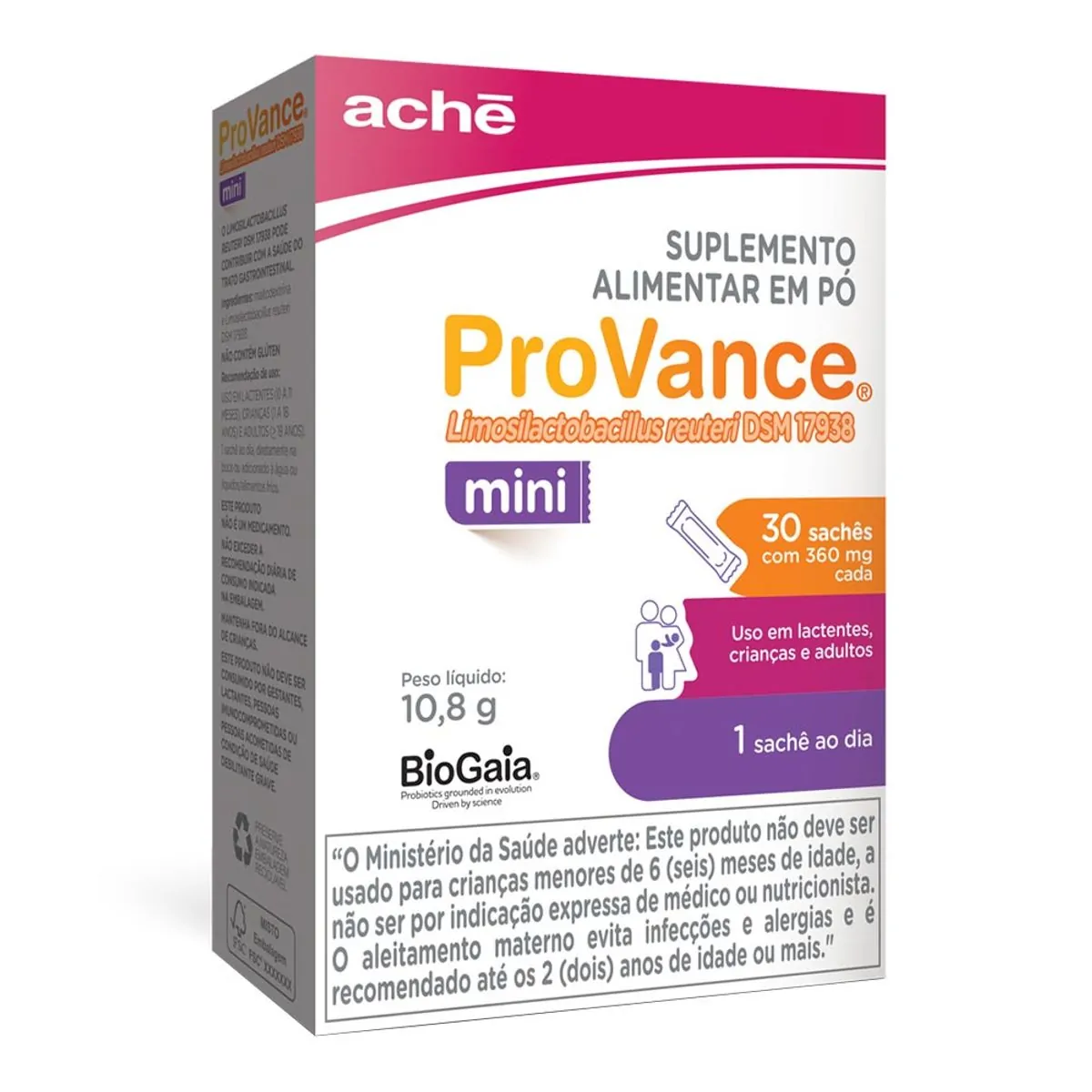 Probiótico ProVance Achê 30 Mini Sachês