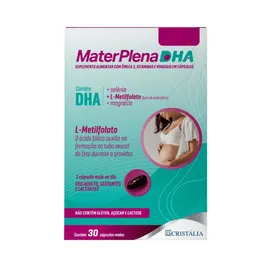Suplemento Alimentar Materplena DHA Cristália 30 Cápsulas Moles