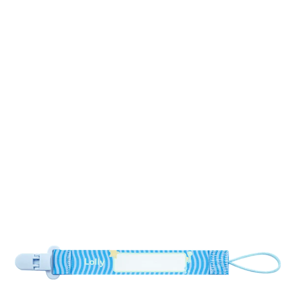 Prendedor De Chupeta Lolly Kindy Oceano Azul 1 Unidade