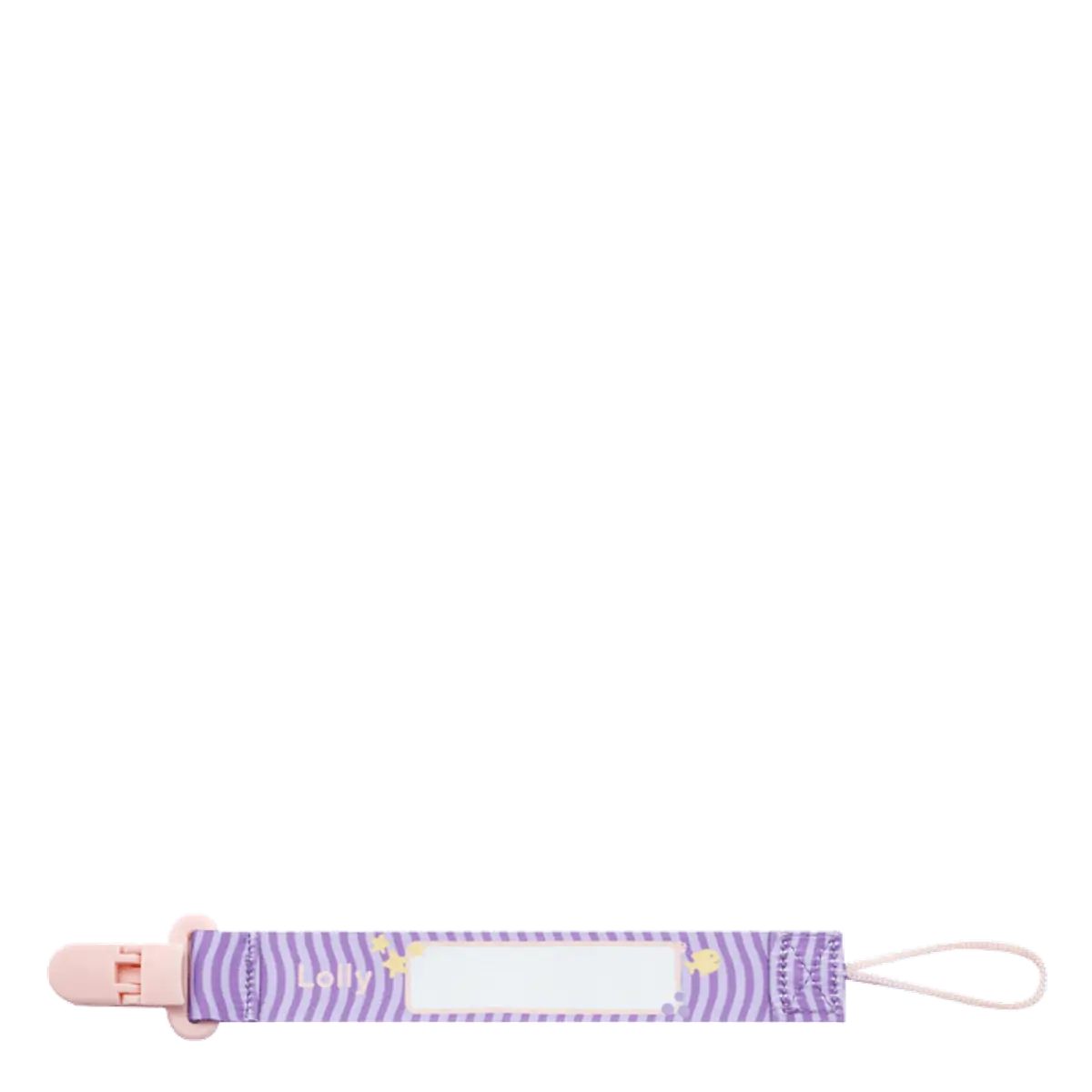 Prendedor de Chupeta Lolly Kindy Oceano Rosa 1 Unidade