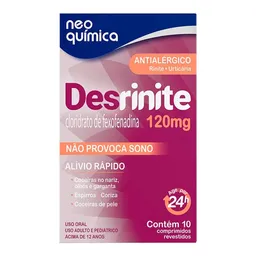 Antialérgico Desrinite 120mg 10 Comprimidos