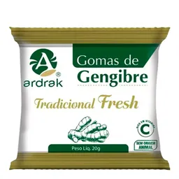 Goma de Gengibre Tradicional Ardrak 20g