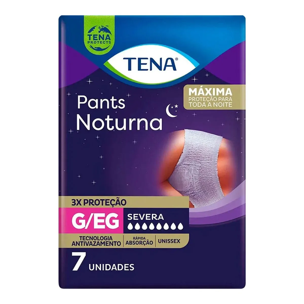 Roupa Íntima Tena Pants Noturna G/EG 7 Unidades