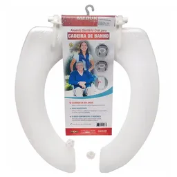 Assento Sanitário Oval Para Cadeira De Banho - Aberto - Mebuki