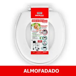 Assento Sanitário Oval Almofadado para Cadeira de Banho - Mebuki - Fechado