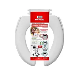 Assento Sanitário Oval Almofadado para Cadeira de Banho - Mebuki - Aberto