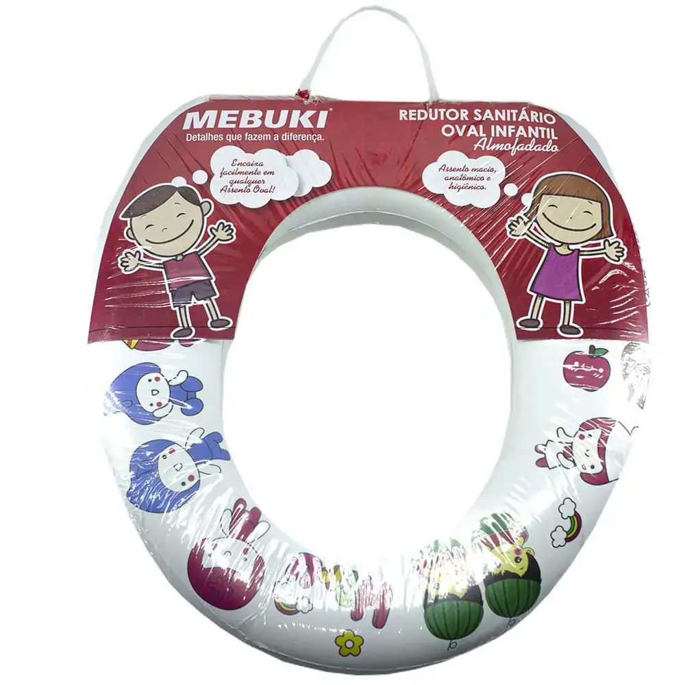 Redutor Sanitário Almofadado Oval Infantil Mebuki
