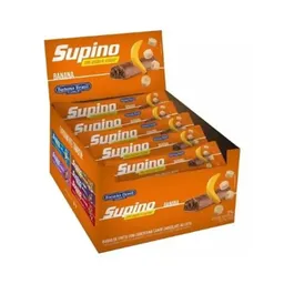 Barra de frutas com cobertura de chocolate sabor Banana Zero açucares Caixa com 16 unidades - Supino