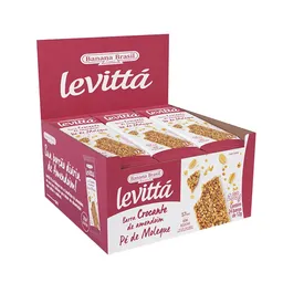 Levittá Crocante de Aendoim Pé de Moleque Banana Brasil 24x12g
