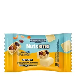 Bombom Banana Brasil NutsBites Frutas e Chocolate Branco 15g