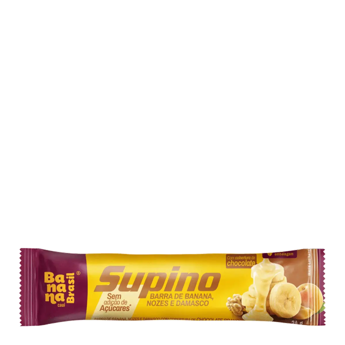 Barra de Frutas Supino Zero Banana Nozes E Damasco 24g