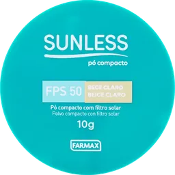 Pó Compacto Facial Sunless Efeito Matte FPS50 Bege Claro 10g