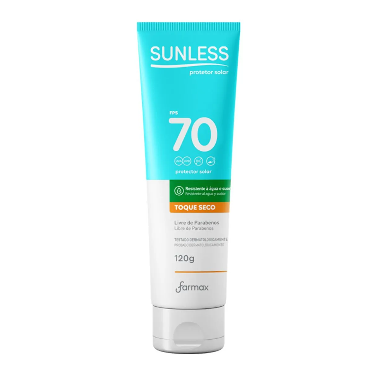 Protetor Solar Corporal Sunless FPS 70 Toque Seco 120g