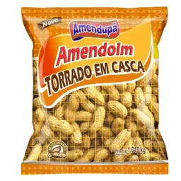 Amendoim torrado com casca pacote com 1,010kg - Amendupã