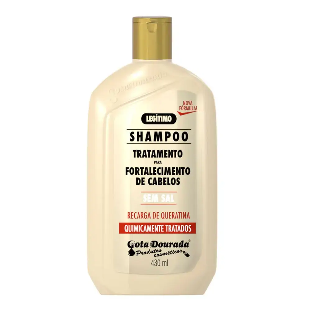 Shampoo Gota Dourada Tratamento Para Fortalecimento de Cabelo 430ml