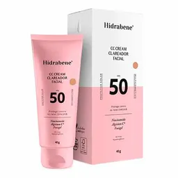 Protetor Solar Facial Hidrabene FPS 50 CC Cream Clareador 40g