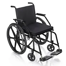Cadeira de Rodas Prolife PL4001 - Dobrável - Pneu Maciço - Cadeira de Rodas Prática Prolife - Pneu M