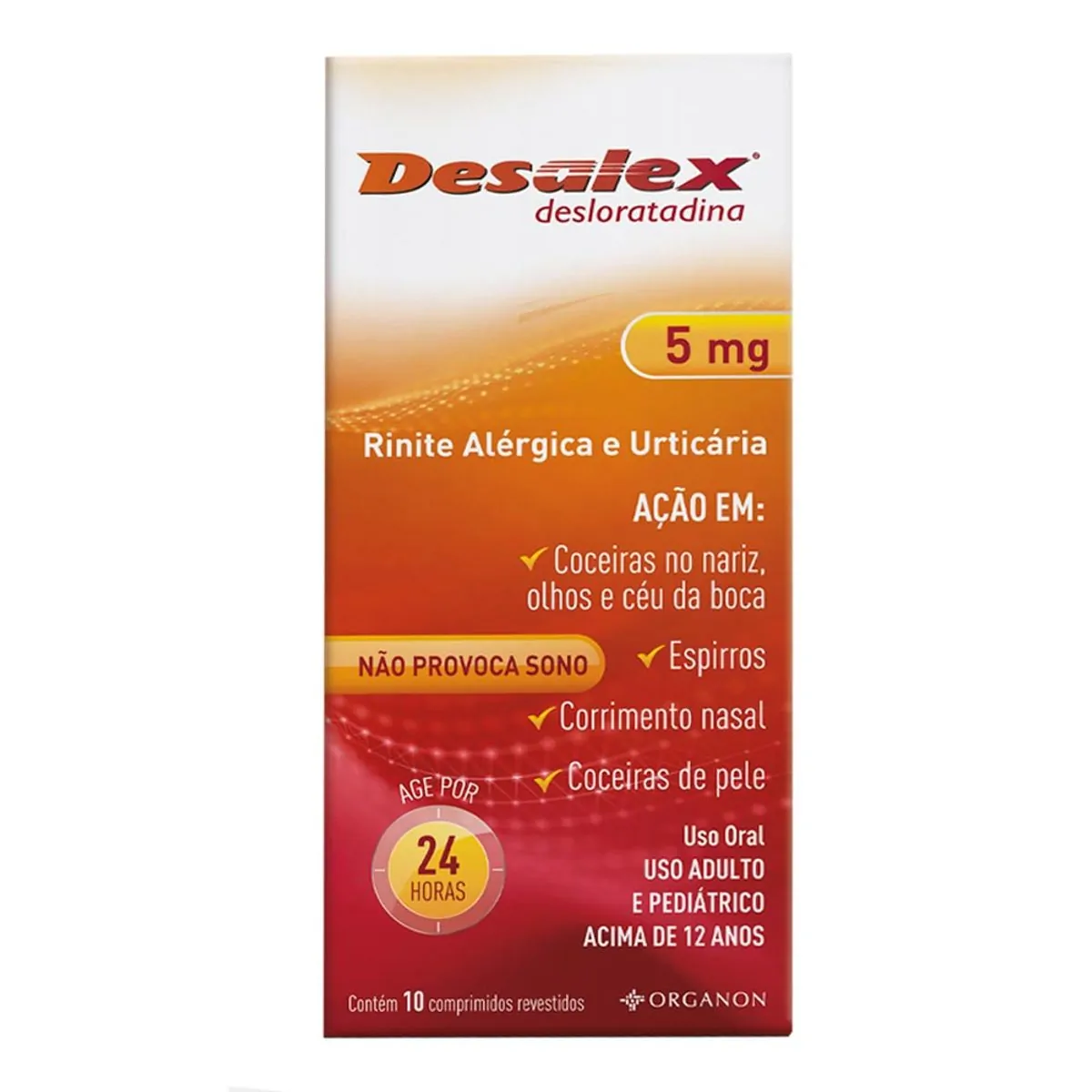 Antialérgico Desalex 5mg 10 Comprimidos Revestidos