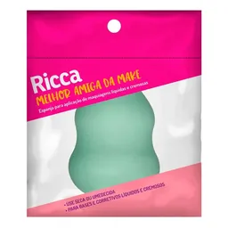 Esponja Facial Ricca Makeup Perfect Curved Shape 1 Unidade