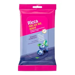 Lenço de Limpeza Facial Ricca Equilibrar a Pele 25 Unidades