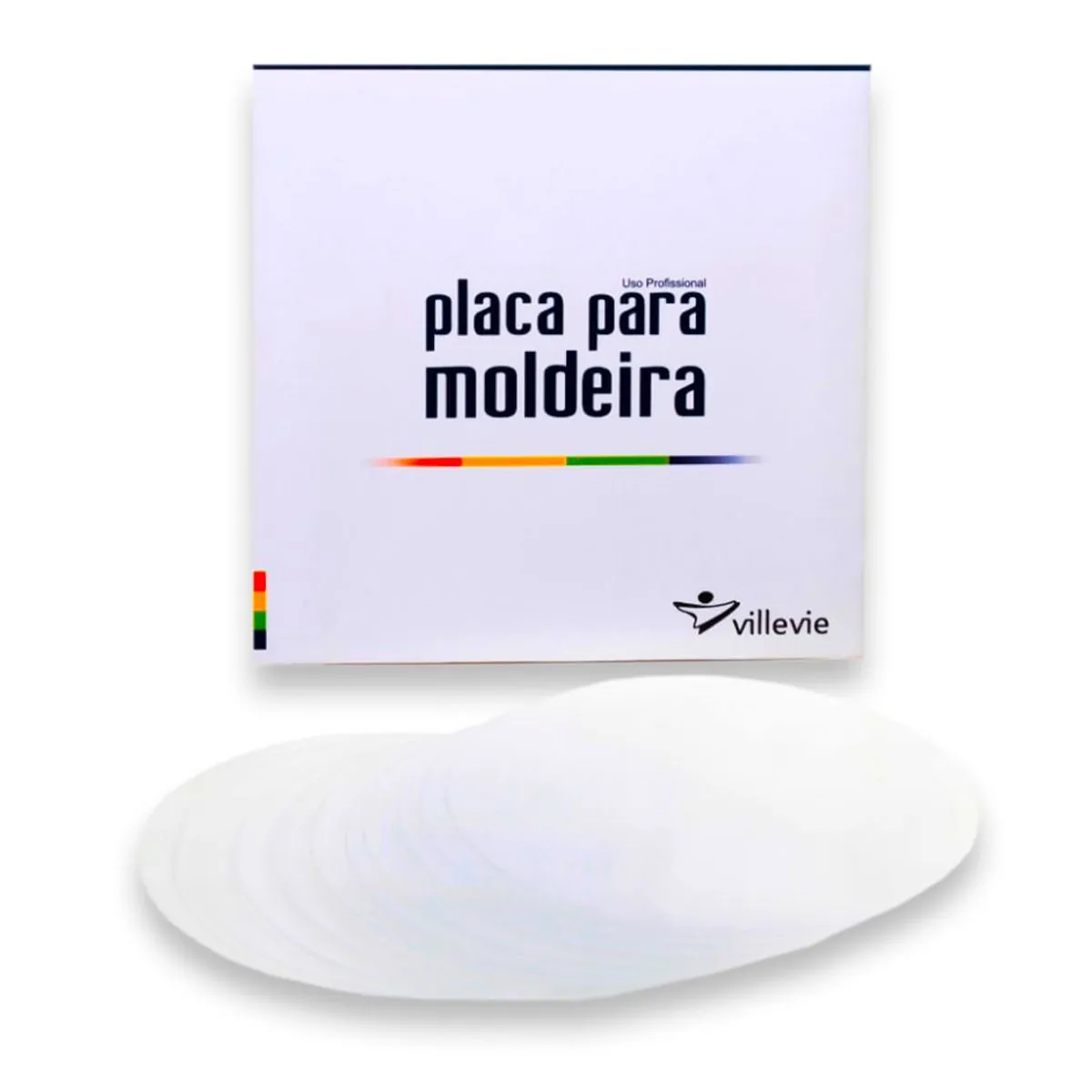 Placa para Moldeira Redonda 1mm com 10 unid. - Villevie