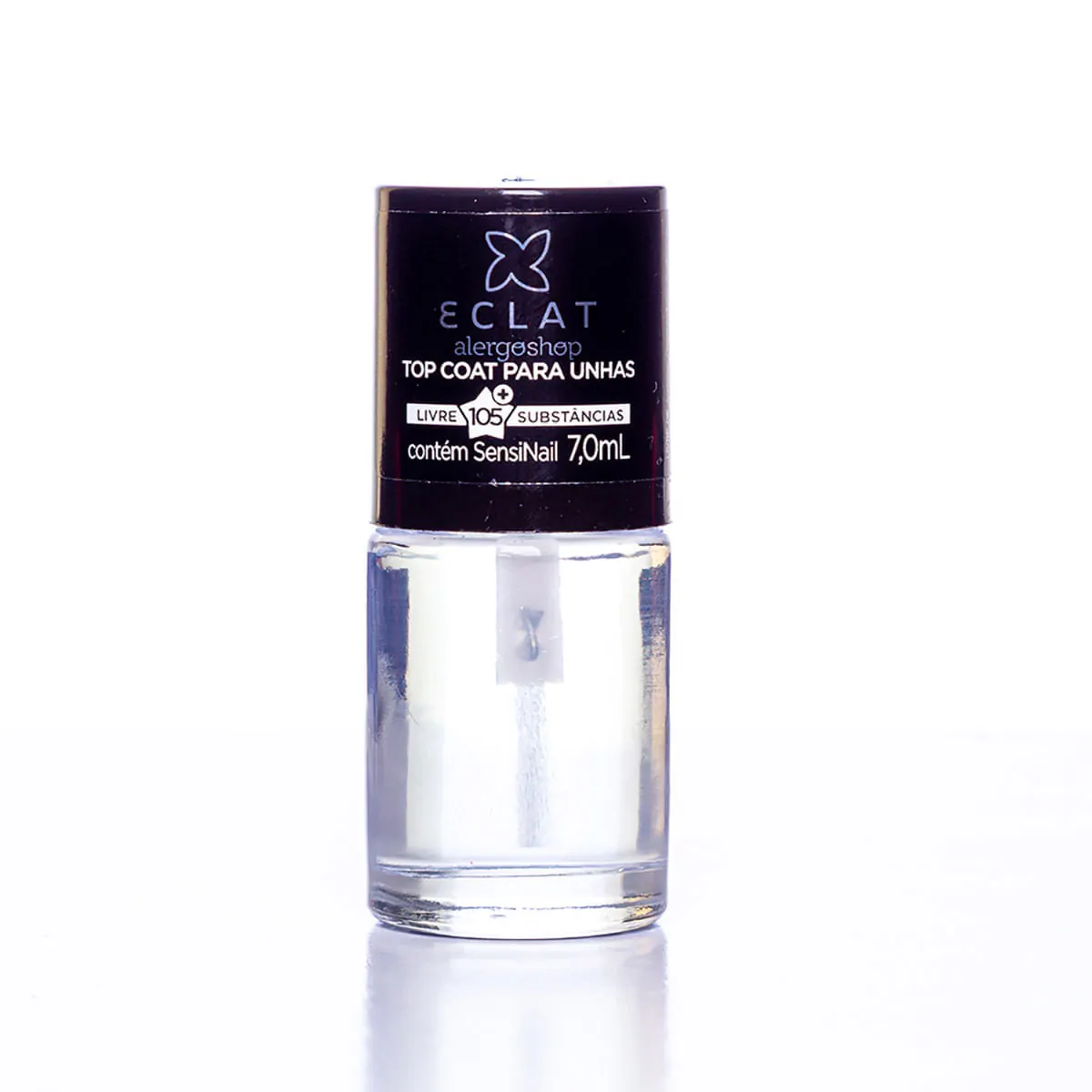 Esmalte Hipoalergênico ECLAT 7-FREE 7ml - Alergoshop - Cor:Top Coat Transparente