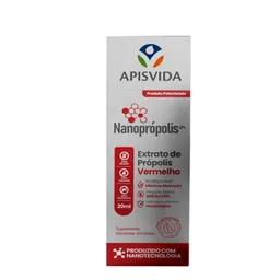 Extrato de Própolis Vermelho Apis Vida Nanopropolis 20ml Gotas