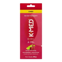 Gel Lubrificante K-Med Adulto para Massagem Cereja com Limão 50g
