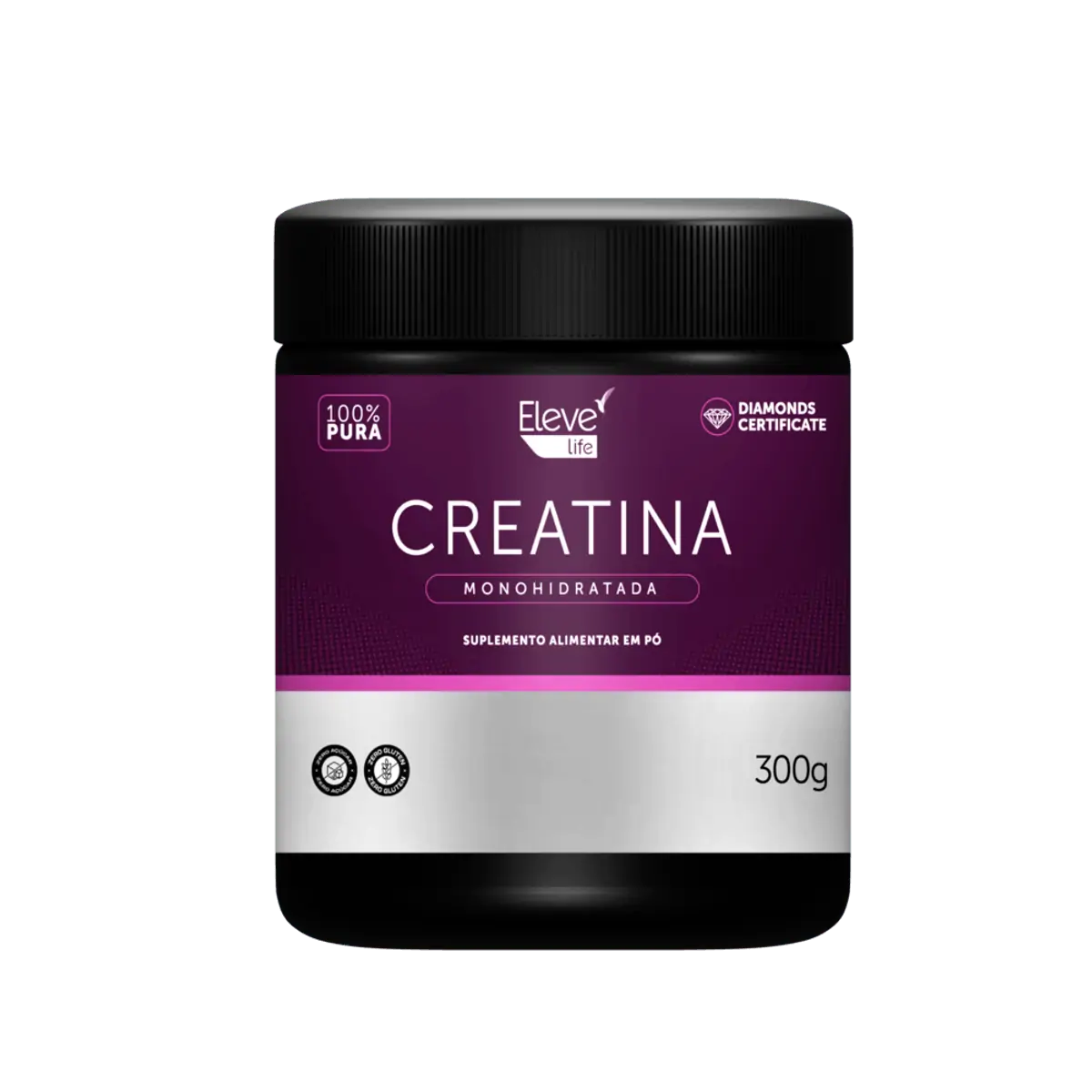 Creatina 300G - 100% Pura - 1 Unidade - ELEVE LIFE + E-book - Creatina 300G - 100% Pura - ELEVE LIFE