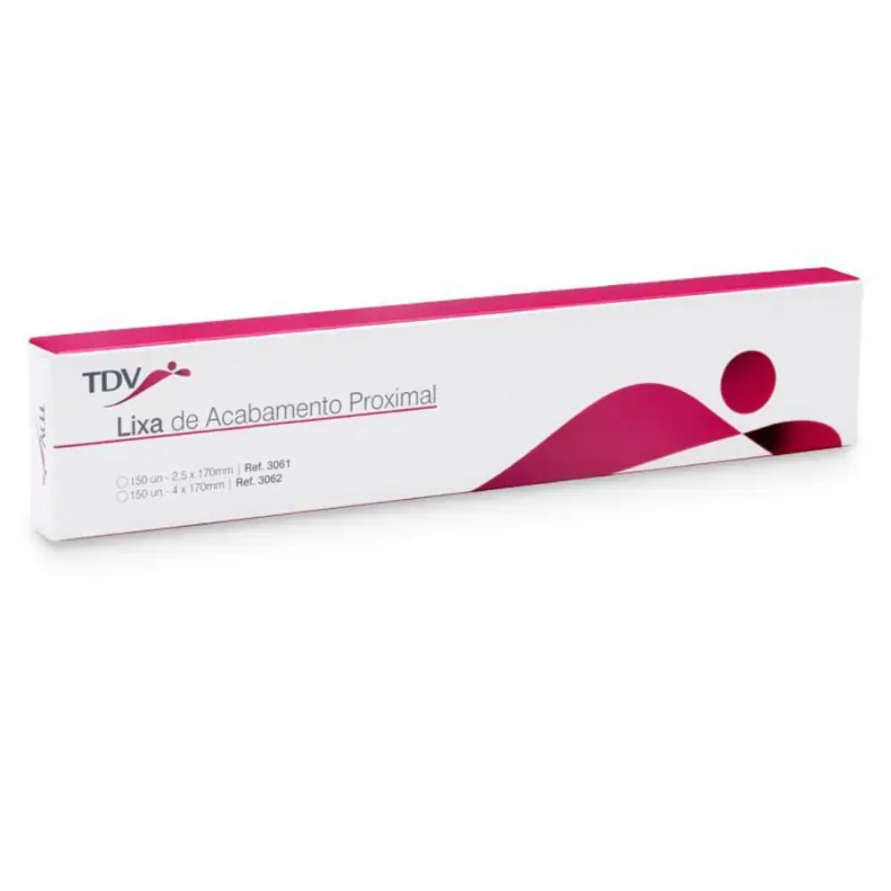 Tira de Lixa de Poliester Para Acabamento Proximal 4mm 150 Unidades - TDV