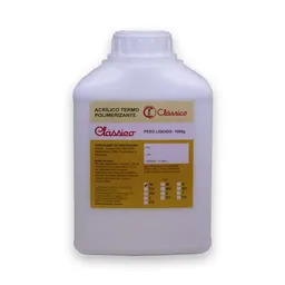 Resina Acrílica Termopolimerizável Pó - Clássico - 1000g Incolor (Cód. 25.8782)