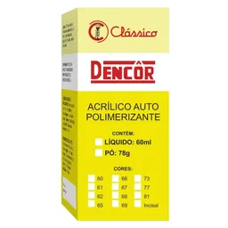 Resina Acrílica Auto Termo Dencôr - Clássico - 69 (Cód. 25.4640)