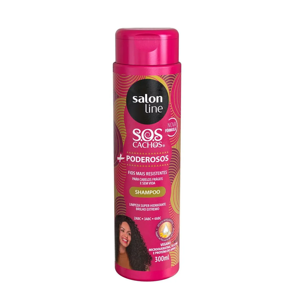 Shampoo S.O.S Cachos + Poderosos Salon Line 300ml