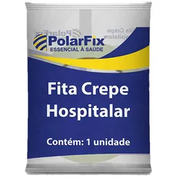 Fita Adesiva Crepe Hospitalar PolarFix - 19mm x 50m