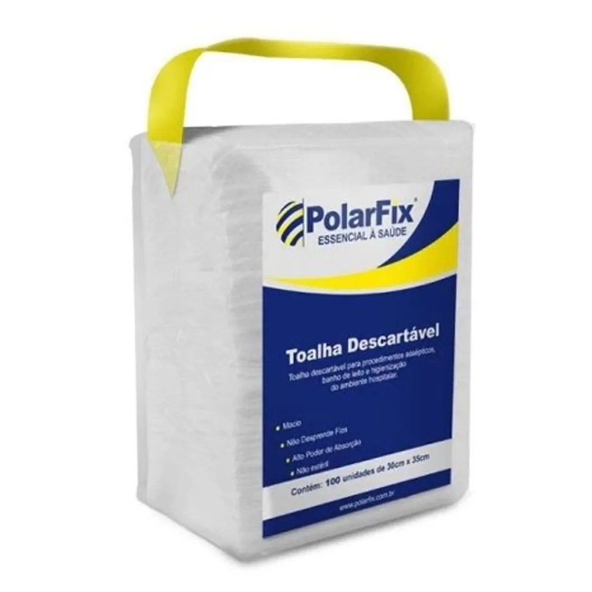 Toalha Descartavel Polar Fix Nao Esteril  30 x 35cm C/100 unds