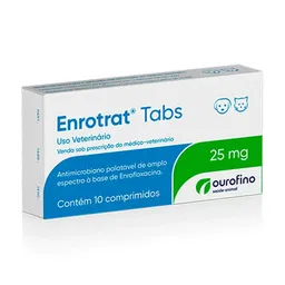 Enrotrat Tabs Ourofino 10 Comprimidos - Enrotrat Tabs Ourofino 25Mg 10 Comprimidos