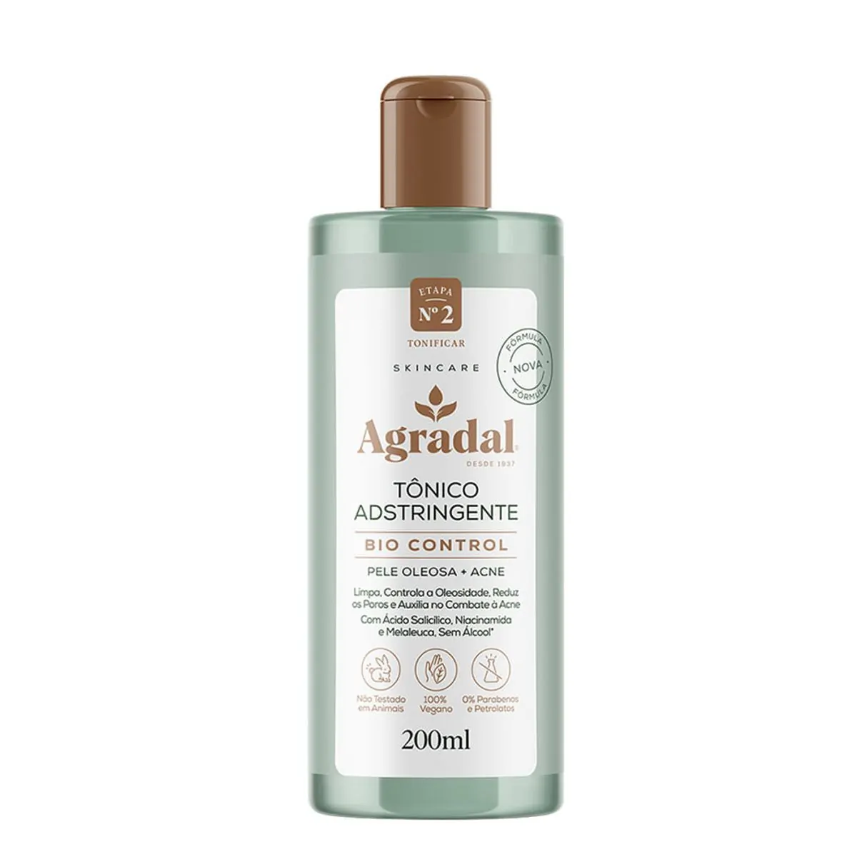 Tônico Adstringente Facial Bio Control Agradal 200ml