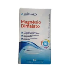 Magnésio Malato 500MG C/60 Cápsulas - Uniphar