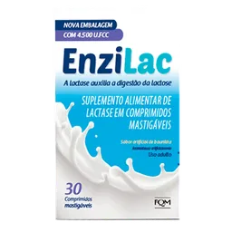 Enzilac 4.500FCC FQM 30 Comprimidos Mastigáveis