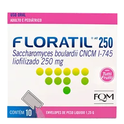 Probiótico Floratil AT 250mg FQM 10 Sachês