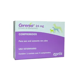 Cerenia Antiemético C/4 Comprimidos - Zoetis 24mg