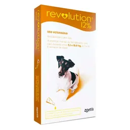 Antipulgas Revolution 12% Para Cães Zoetis - 5,1 à 10kg