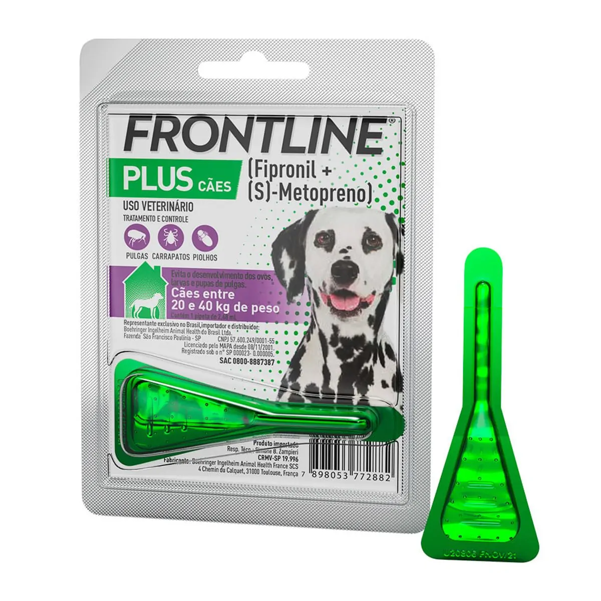 Frontline Plus G - Para Cães De 20 Até 40Kg
