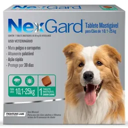 NexGard  68 mg Cães de 10,1 a 25 Kg cx com 1 tablete