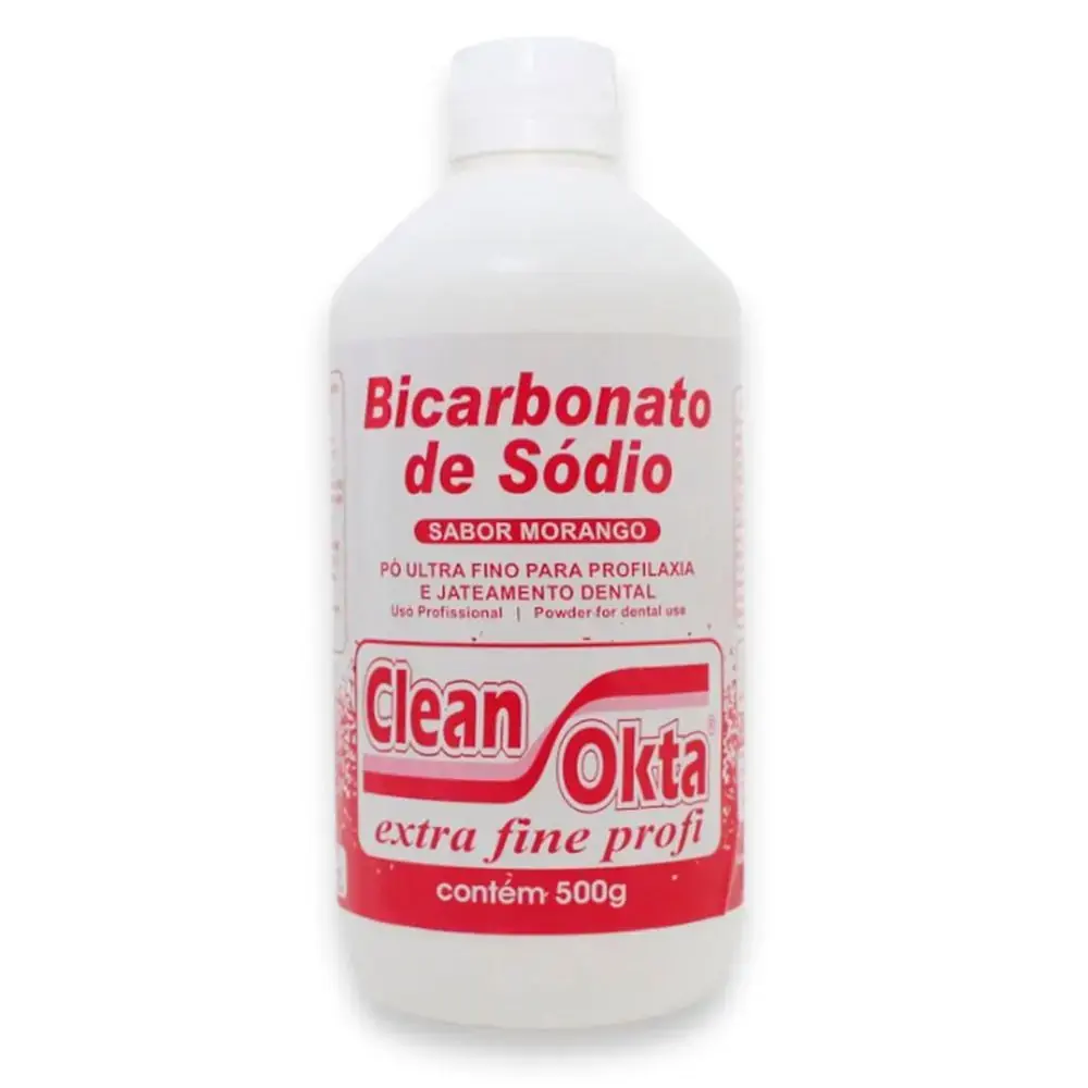 Bicarbonato de Sódio Clean Okta Morango 500g - DCMA