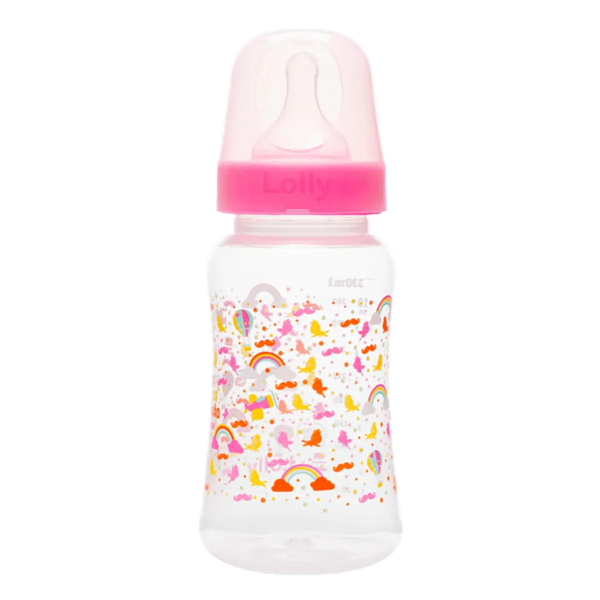 Mamadeira Lolly Kinddy Mundo Bita Rosa 330ml 1 Unidade