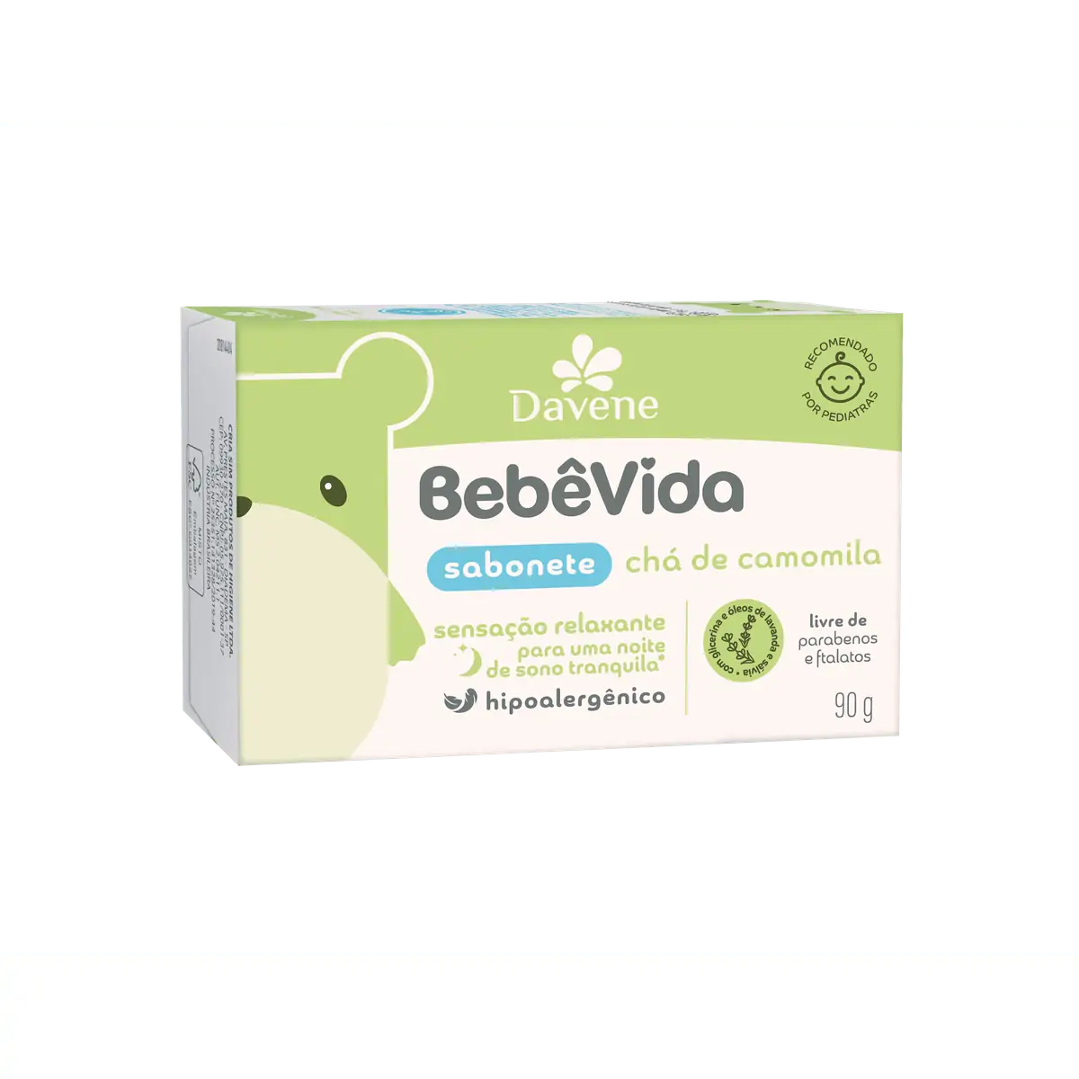 Sabonete Vegetal Bebê Vida Chá de Camomila 90g - Davene