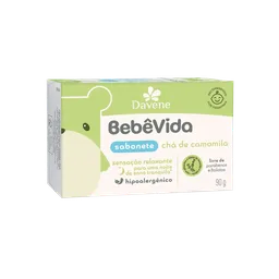 Sabonete Vegetal Bebê Vida Chá de Camomila 90g - Davene