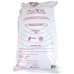 Gel Condutor Ultrassom Plurigel Carbogel 5kg sachê - unidade